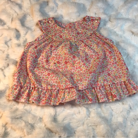 Vintage Little Lindsay Outfit Baby Girl Two Piece Floral | Size - 0-6 Months - Picture 5 of 12